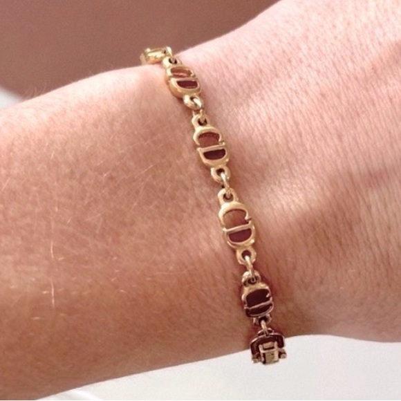 Dior Jewelry - Vintage Dior CD Logo Gold Bracelet